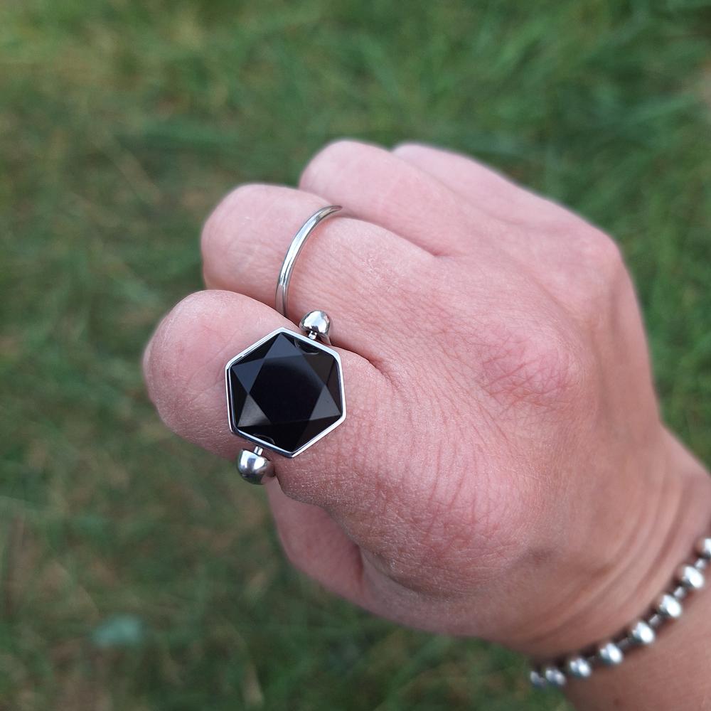 Onyx Hexagon Crystal Element – PYS Collection - Customer Photo From Kristen Parker