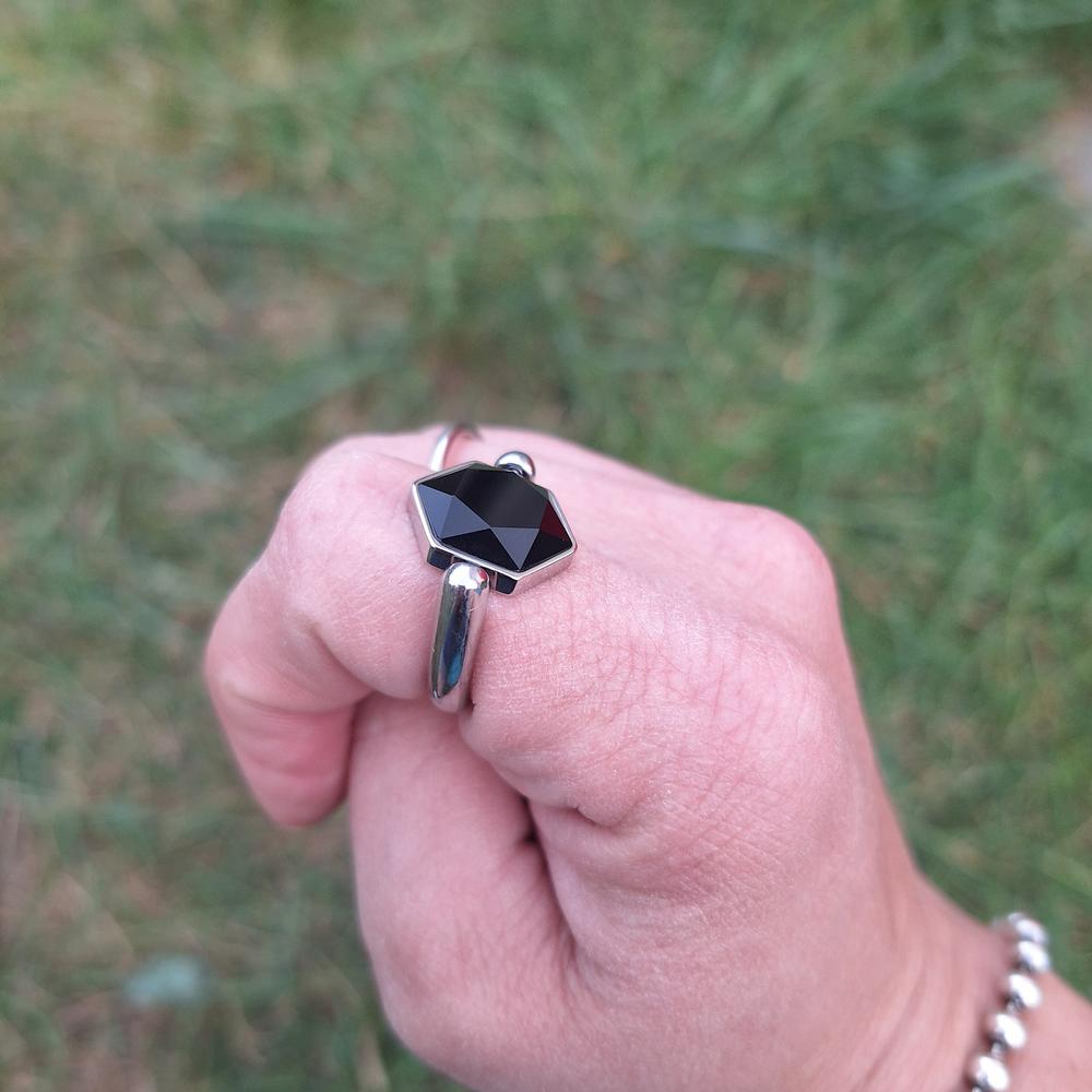 Onyx Hexagon Crystal Element – PYS Collection - Customer Photo From Kristen Parker