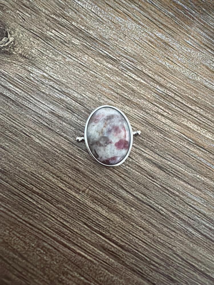 Natural Pink Tourmaline Oval Element - Customer Photo From Ash