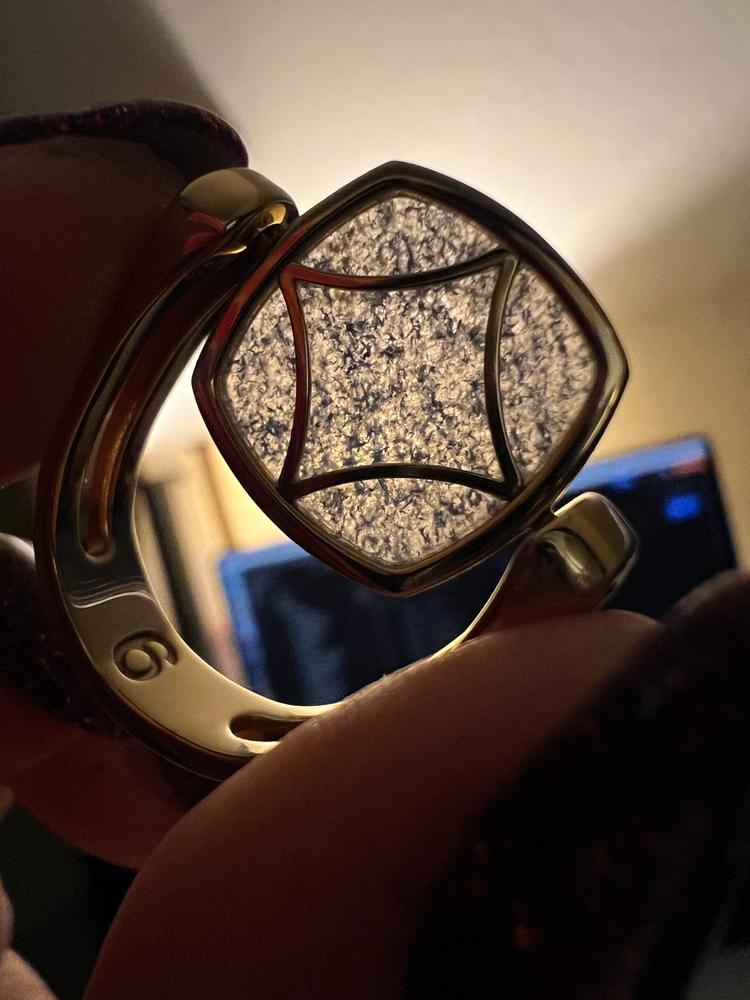 Blue Aventurine ClaraVista™ Crystal Element - Customer Photo From Taylor