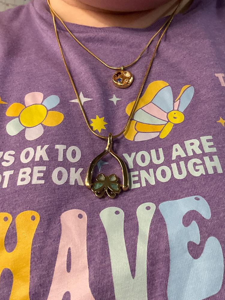 Crystal Butterfly - Amazonite - Customer Photo From Alyssa Bell