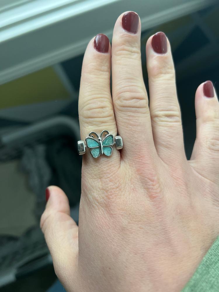 Crystal Butterfly - Amazonite - Customer Photo From Brooke