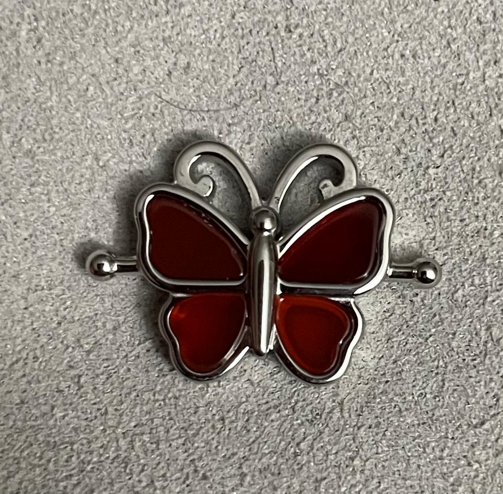 Crystal Butterfly - Carnelian - Customer Photo From Diane 