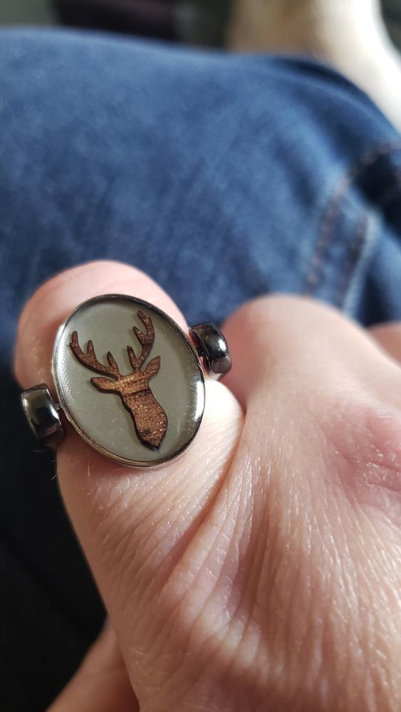 Reindeer Oval Vessel Element - Customer Photo From Annie Eich