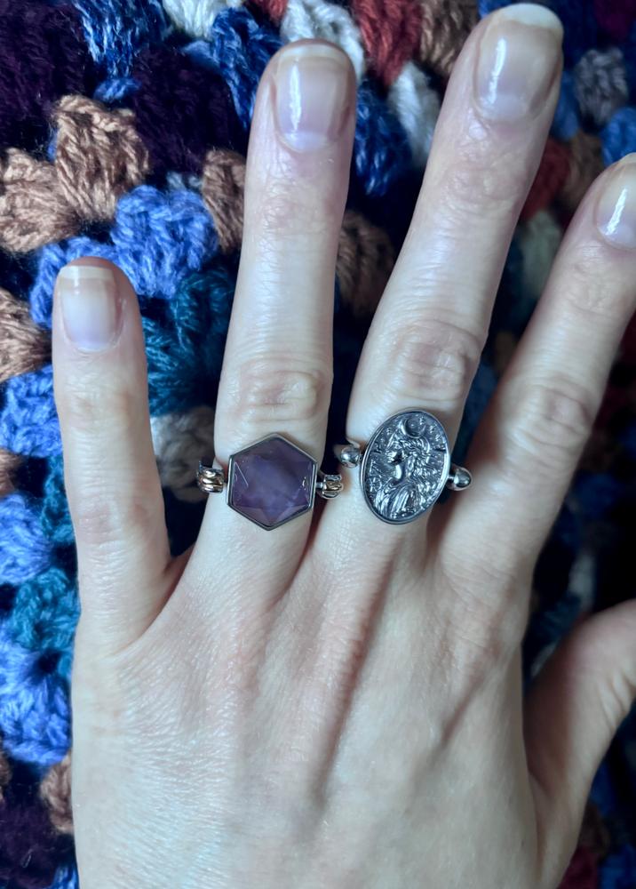 Amethyst Hexagon Crystal Element - Customer Photo From Katie