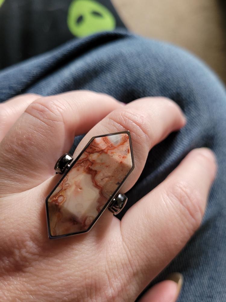 Crazy Jasper Titan TwinPoint™ Crystal Element - Studio Line - Customer Photo From Idaho Gal