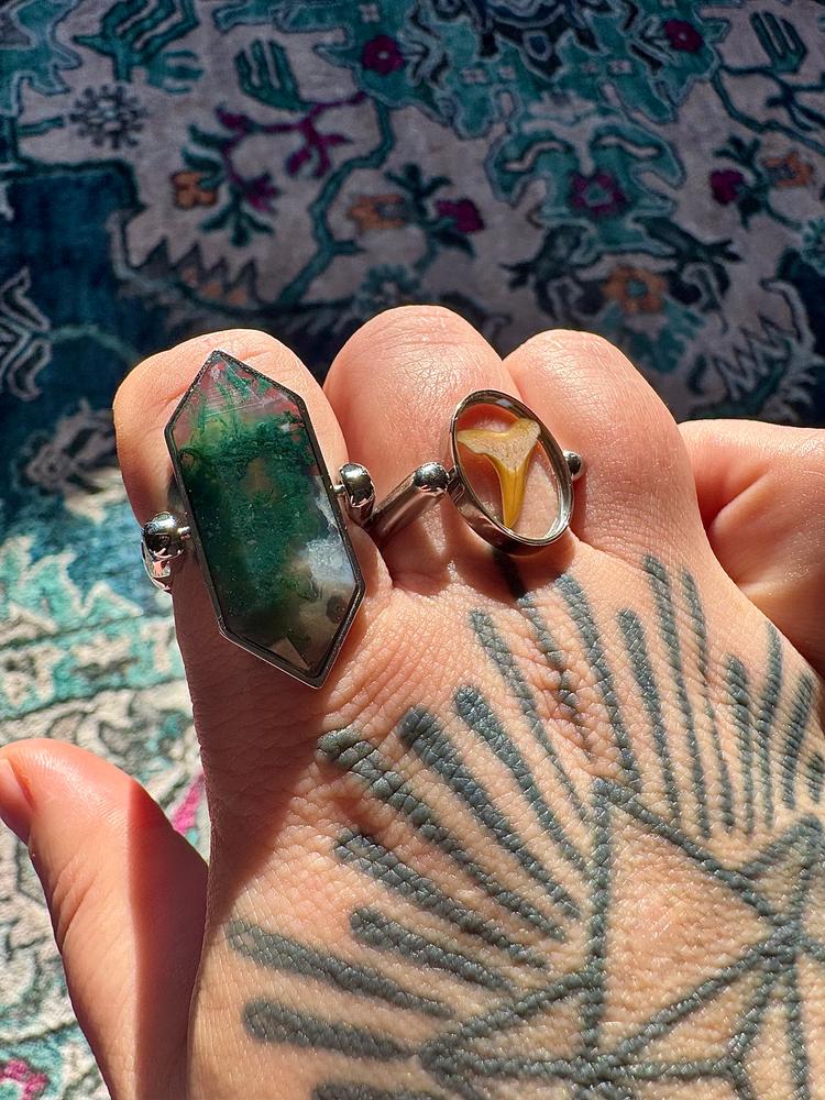 Moss Agate Titan TwinPoint™ Crystal Element - Studio Line - Customer Photo From Maren Hudson