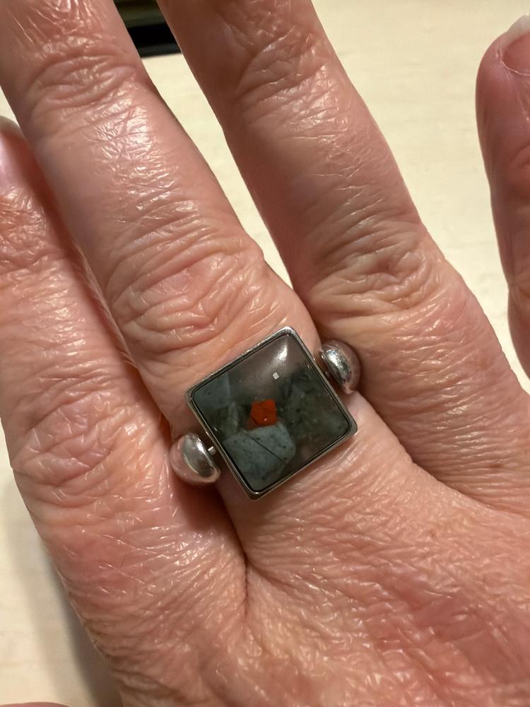 Bloodstone Cushion Crystal Element - Customer Photo From Nikki