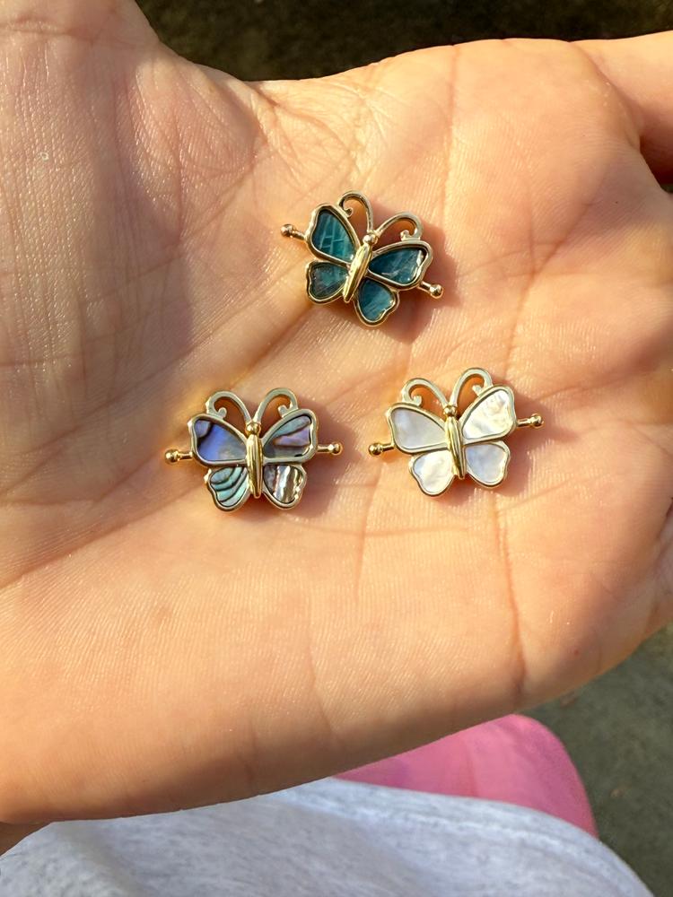 Abalone Shell Crystal Butterfly Element - Customer Photo From Jaymie 