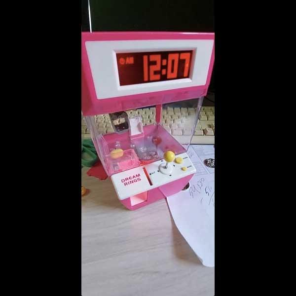 Toy Claw Machine Alarm Clock - Customer Photo From Michael