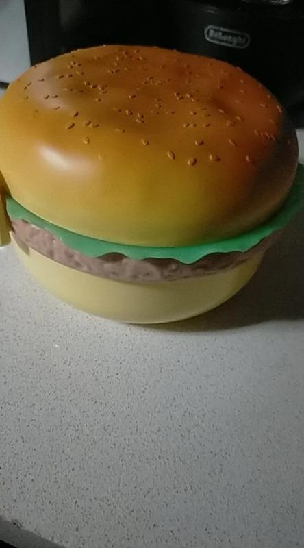 Hamburger Shaped Bento Lunch Box - Customer Photo From M***l