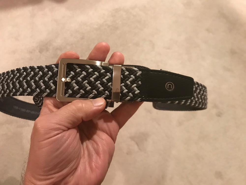 Braided Charcoal Golf Belt - 2.0 - Customer Photo From Eddie Wallace