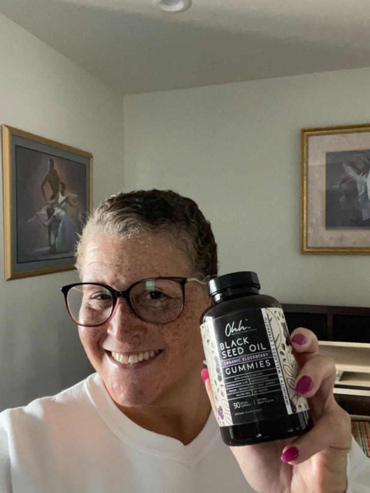 Organic Black Seed Oil and Elderberry Gummies - Customer Photo From Phyliss Smith