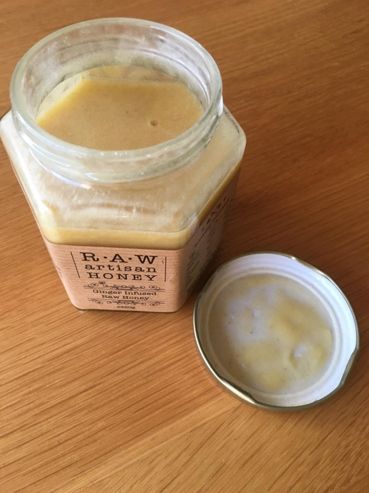 Ginger Infused Raw Honey - Customer Photo From Susan Cooper