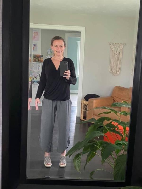 Bamboo Flow Pant ~ Heather - Customer Photo From Dorothy Rosoff
