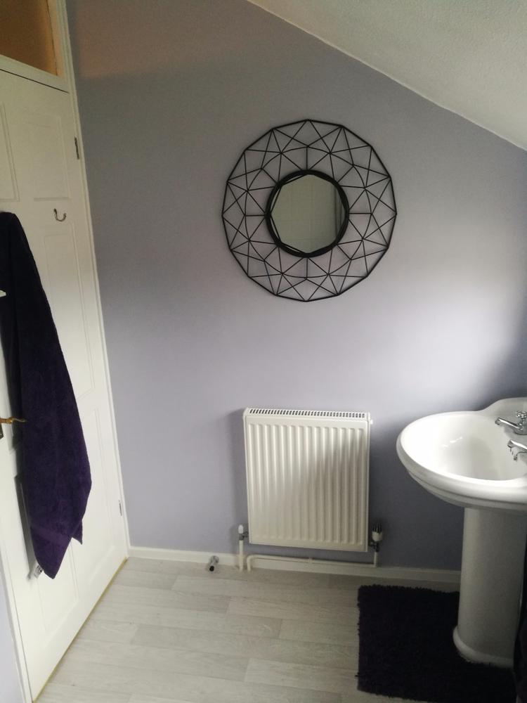 Large Black Geometric Wall Mirror - Customer Photo From Lizzie Keys