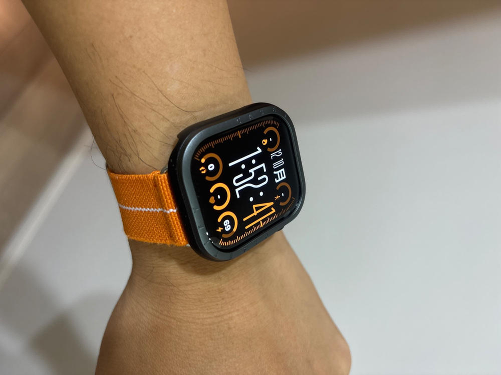 Apple Watch 錶帶 - 橘色傘帶 - Customer Photo From 三商美邦-李俊賢 