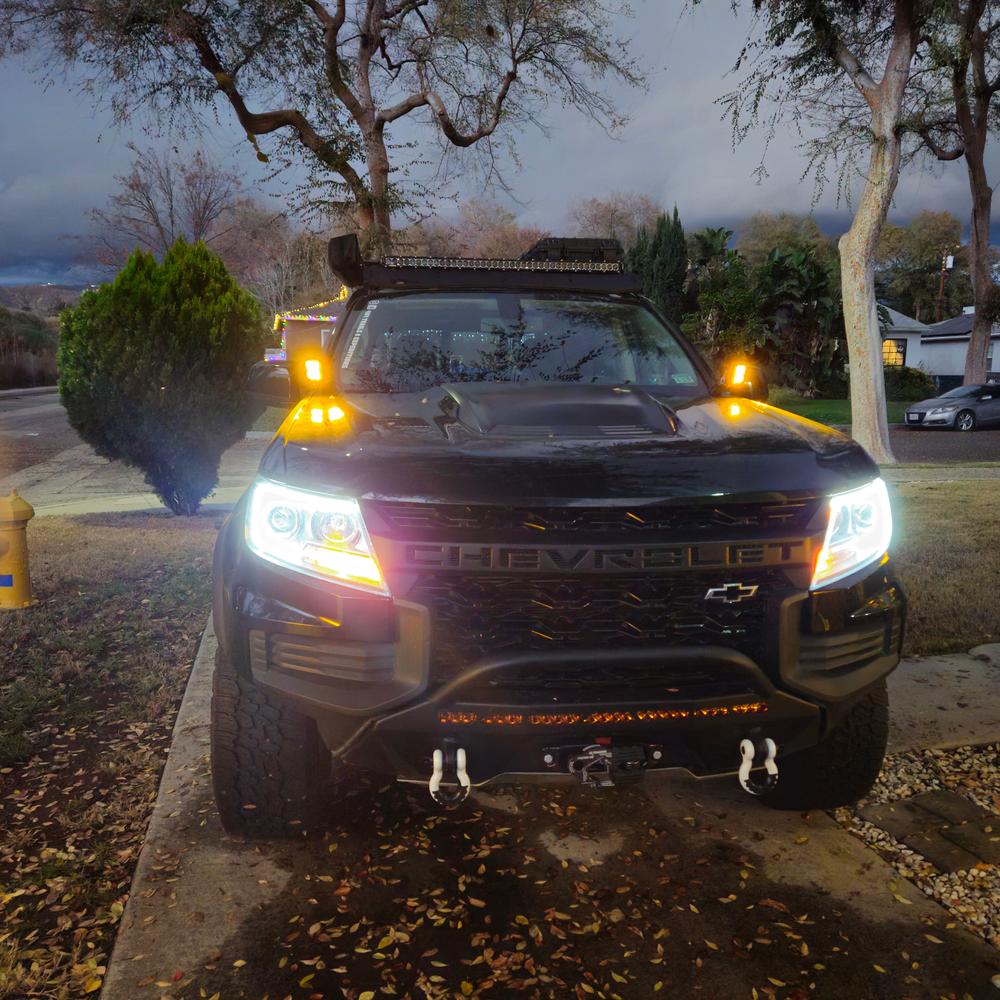 Quattro Amber LED Pod Light- 2 Pack - Customer Photo From David Vasquez 