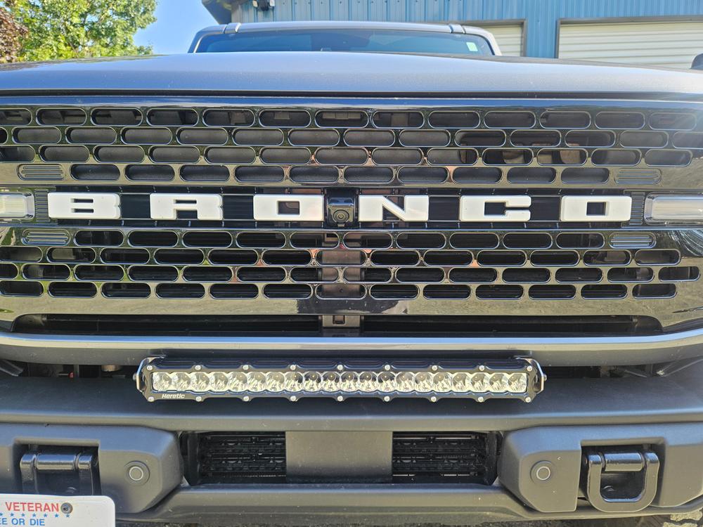 Ford Bronco (2021+) - 20" LED Capable Bumper Light Bar - Customer Photo From Matt F