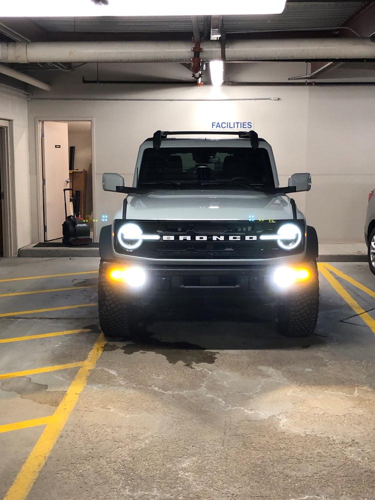 Ford Bronco (2021+) - LED Fog Light Kit - Customer Photo From Marty