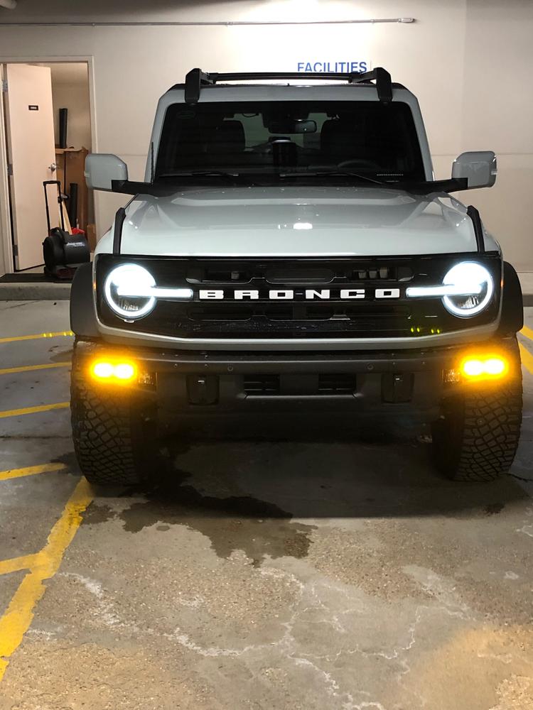 Ford Bronco (2021+) - LED Fog Light Kit - Customer Photo From Marty