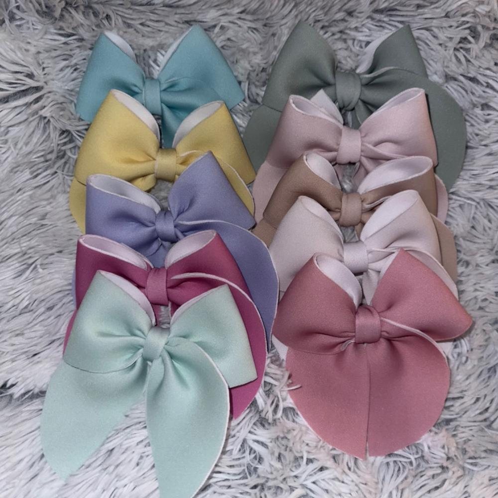 Spring Tulip Solid Sailor Neoprene Hair Bows - DIY - PIPS EXCLUSIVE - Customer Photo From Jennifer Allen