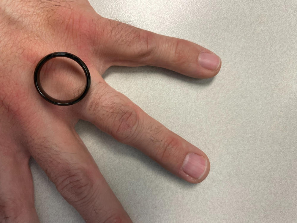Black Tungsten Ring - Red Infinity - Customer Photo From Jeff Lusk