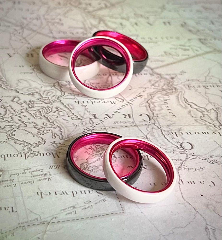 White Ceramic Ring - Resilient Pink - Customer Photo From Samantha Metrovich