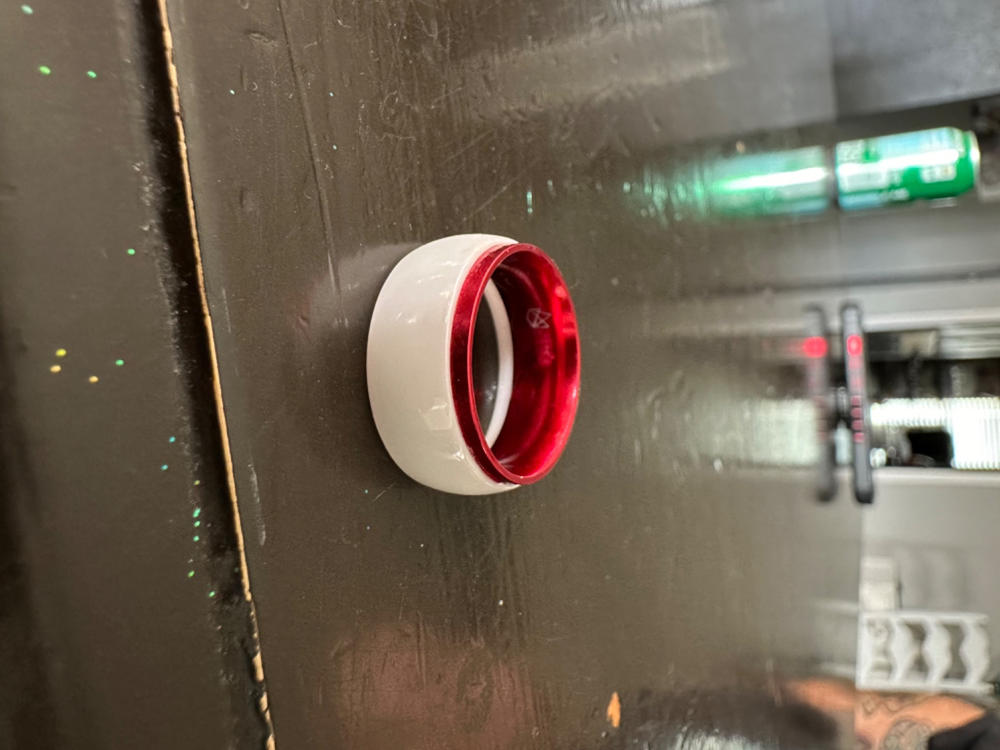 White Ceramic Ring - Resilient Red - Customer Photo From Melissa Ferguson