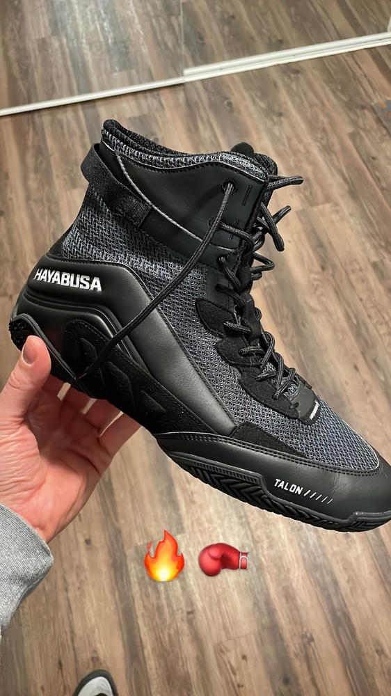 Hayabusa Talon Boxing Shoes - Customer Photo From bruce johnston