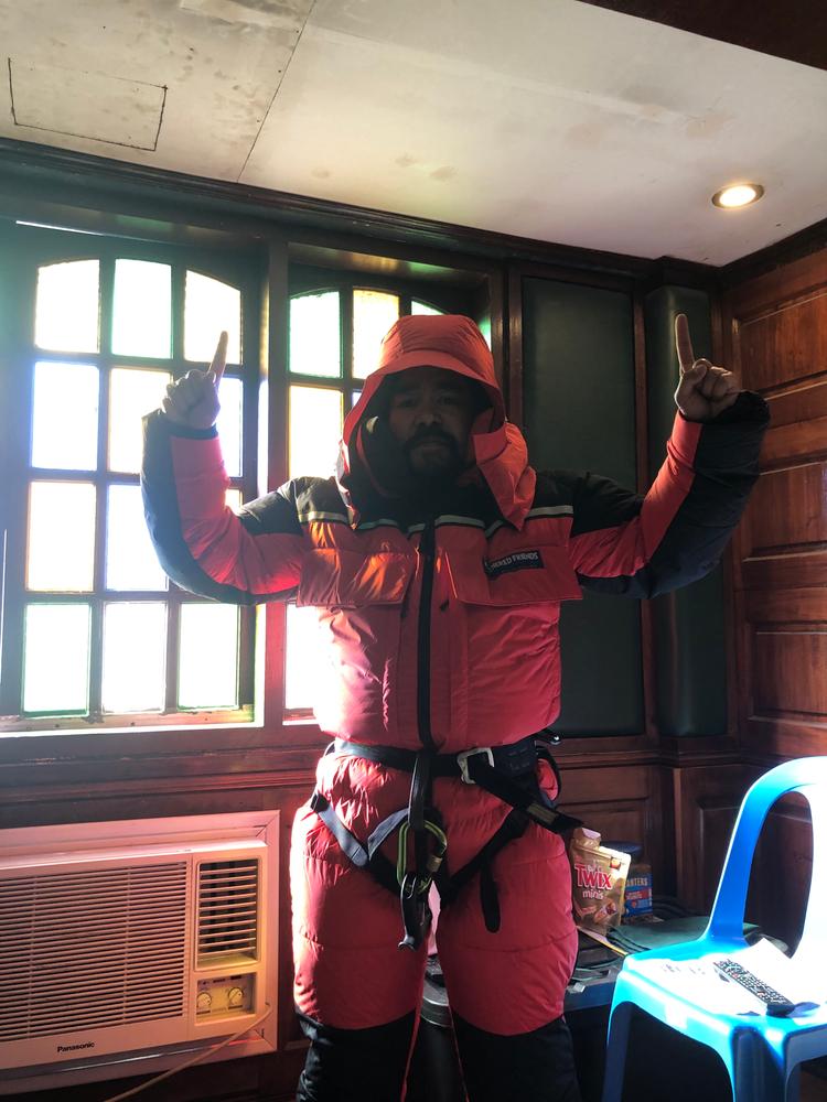 Expedition Down Suit - Customer Photo From Philipp Santiago