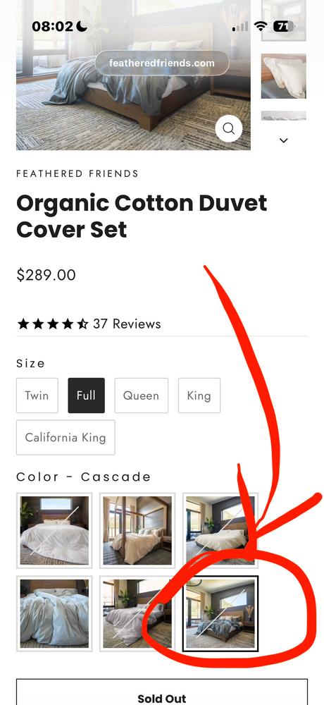 Organic Cotton Duvet Cover Set - Customer Photo From Mike S.