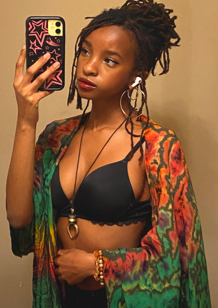 Mudmee Tie Dye Sarong Top - Customer Photo From Tishunti P.