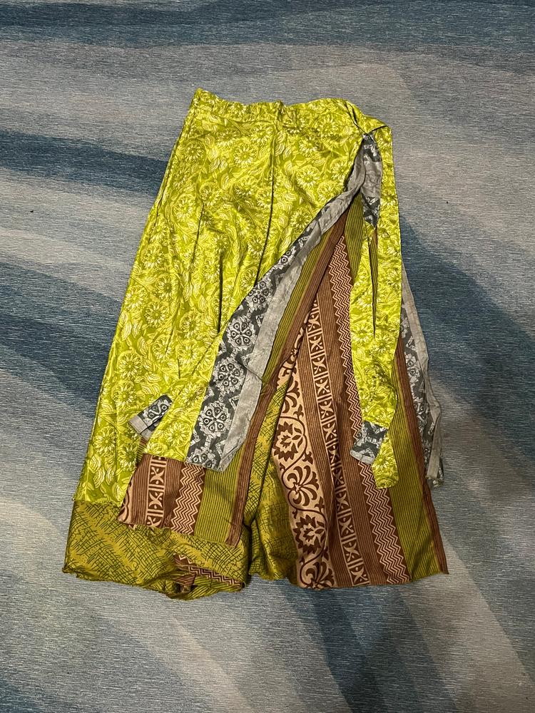 Long Sari Silk Wrap Skirt - Customer Photo From Cheyenne