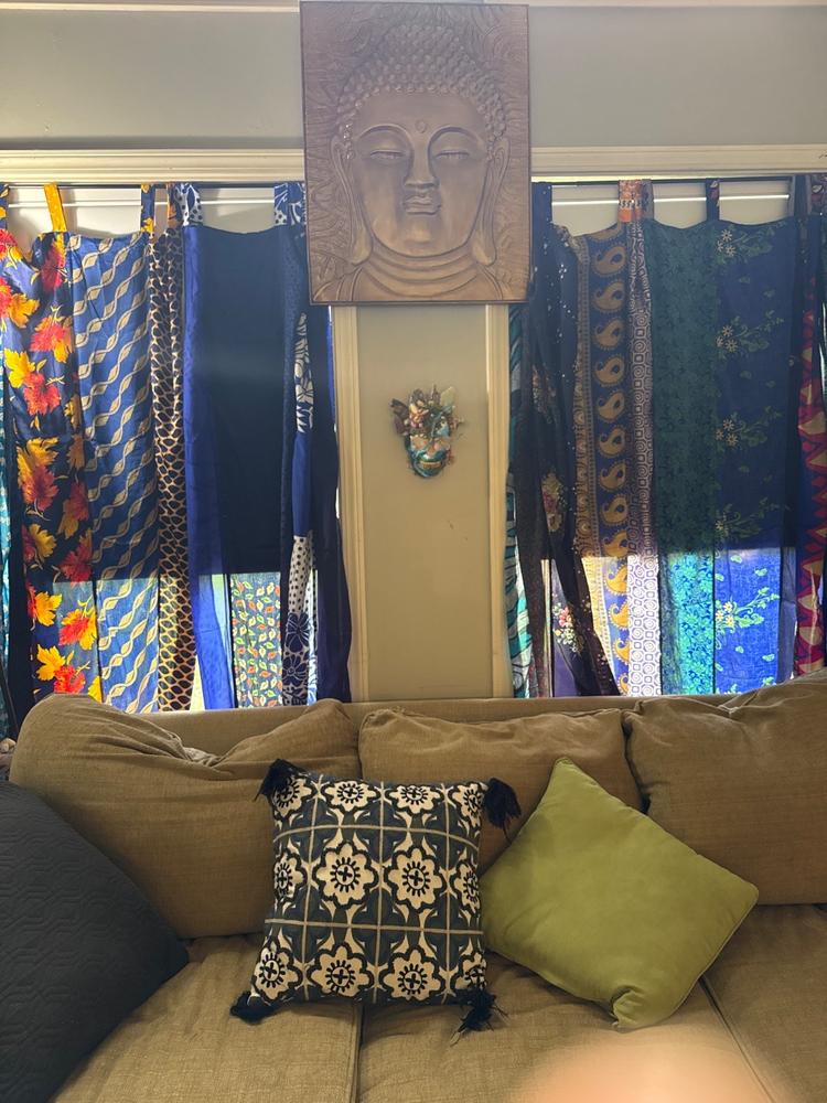 Recycled Silk Panel Curtain - Customer Photo From Brandiilyne Irvin