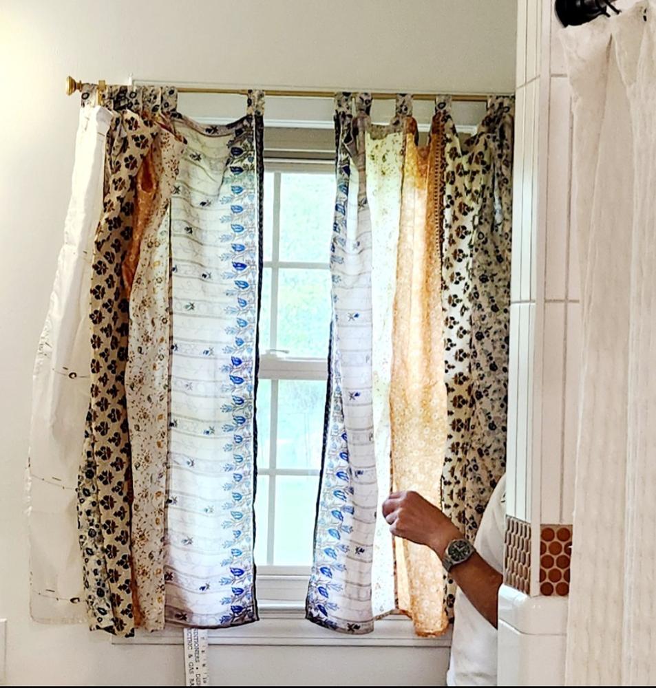 Recycled Silk Panel Curtain - Customer Photo From Chrissy Morrissey