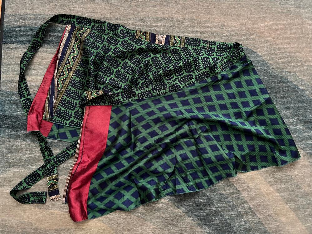 Mini Sari Silk Wrap Skirt - Customer Photo From Cheyenne