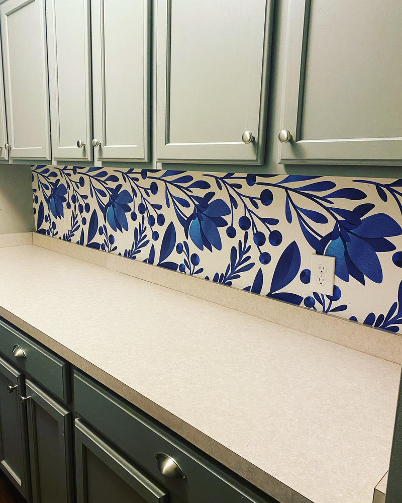 Removable Wallpaper, Scandinavian Wallpaper, Temporary Wallpaper, Floral Wallpaper, Peel and Stick Wallpaper, Wall Paper, Boho - A371 - Customer Photo From Rachel
