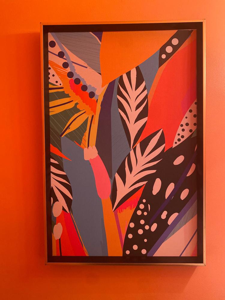 Wallpaper Peel and Stick Wallpaper Removable Wallpaper Home Decor Wall Art Wall Decor Room Decor / Colorful Abstract Leaves Wallpaper - C346 - Customer Photo From Deena Rucker