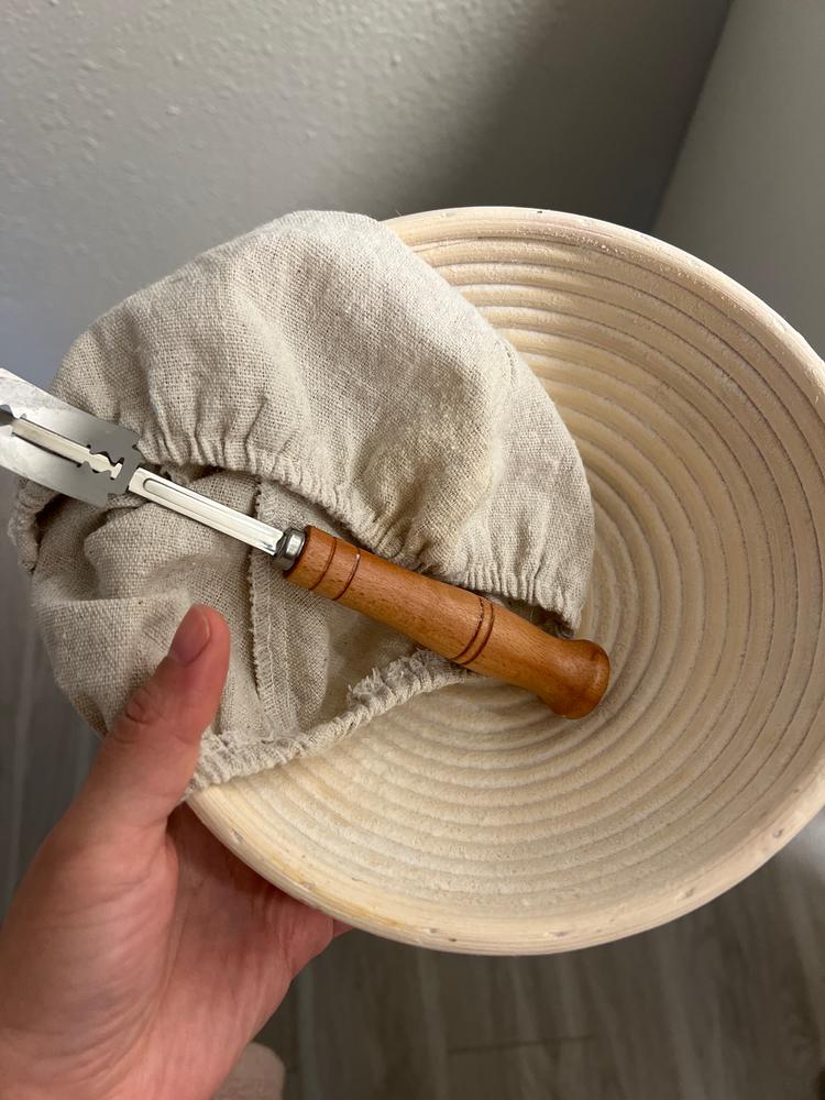 Banneton Bread Proofing Basket with Liner - Customer Photo From Yoshi
