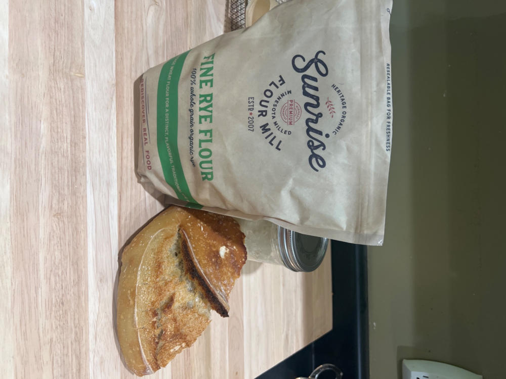 Organic Fine Rye Flour - Customer Photo From Jim H.