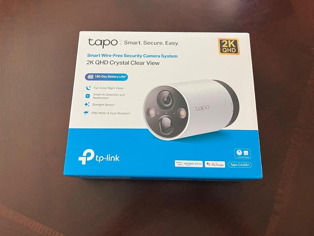 Tapo C420S1, Smart Wire-Free Security Camera System, 1-Camera System