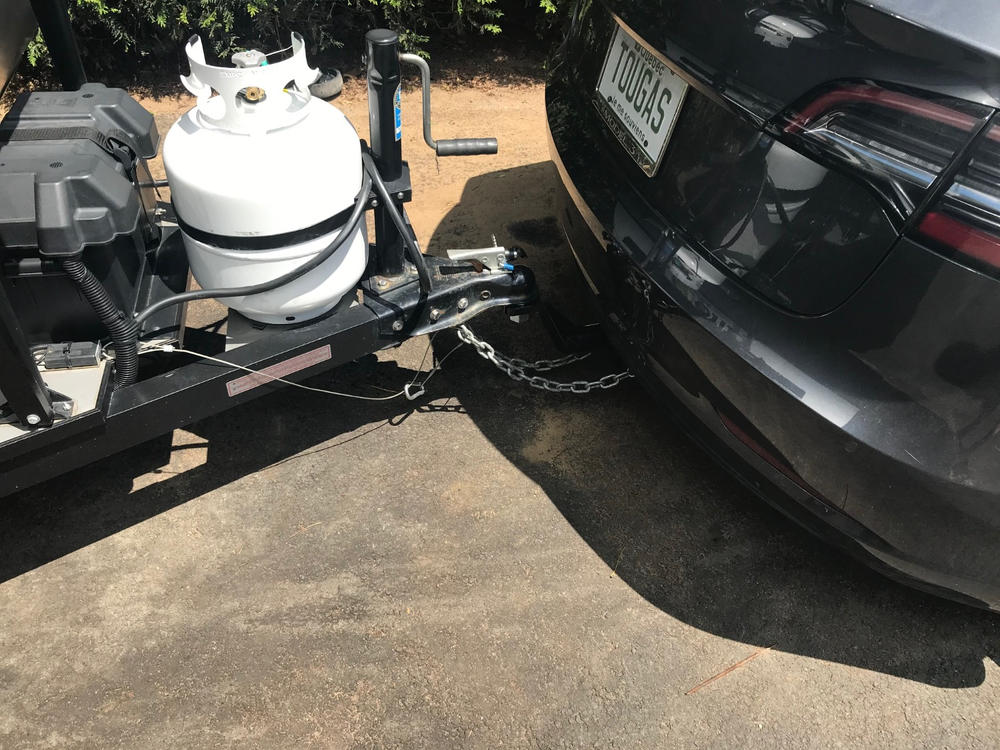 Tow hitch tesla