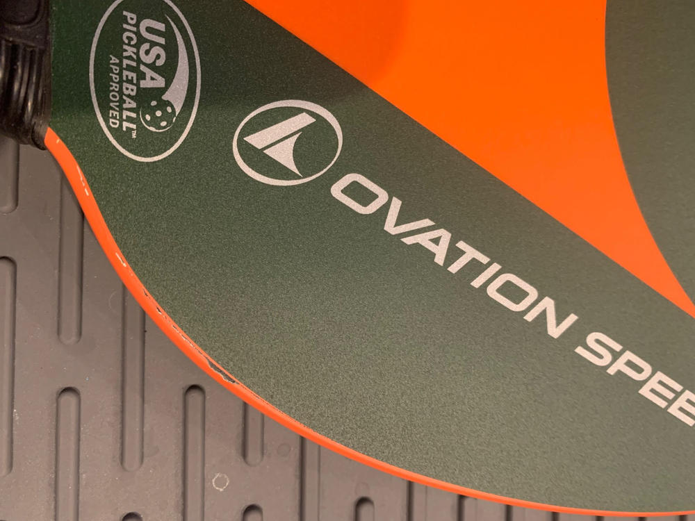 Ovation Speed II Orange/Forest Green Pickleball Paddle (2023) - Customer Photo From Carol Sherman