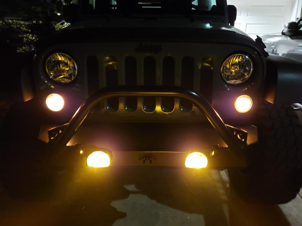 KC® Gravity® LED Street Legal G4 Fog Lights for Jeep Wrangler JK