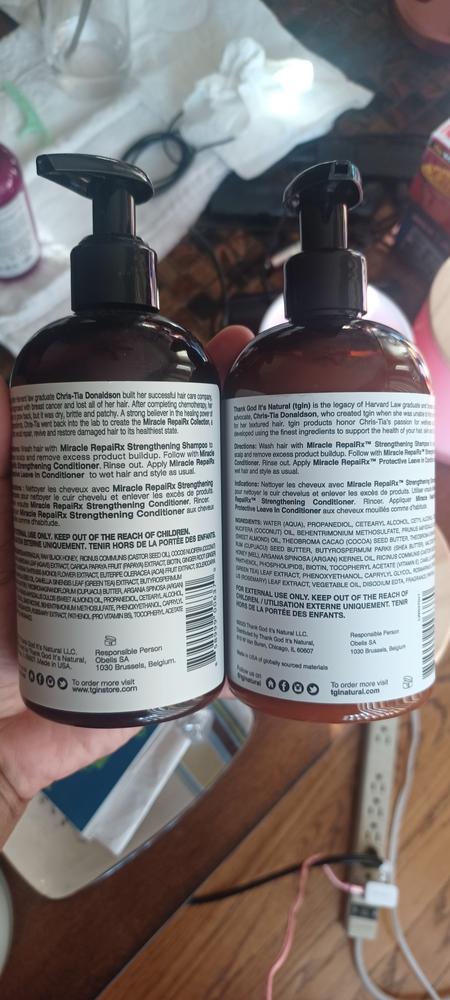 Miracle RepaiRx Protective Leave in Conditioner - Customer Photo From Celeste