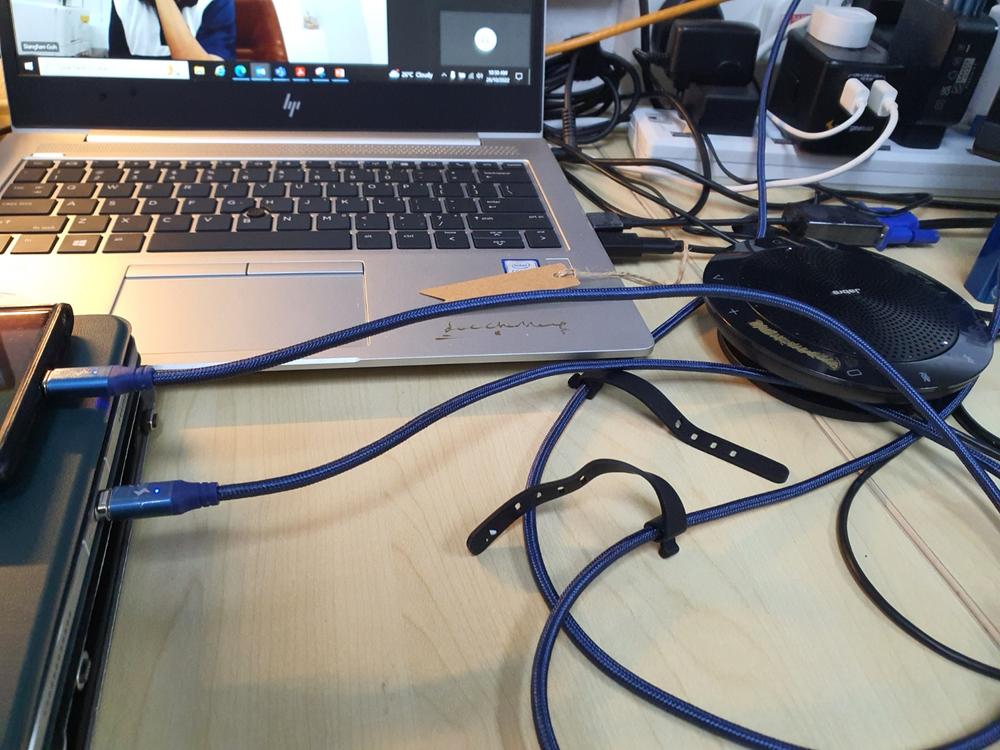 6.56ft (2m) Magnetic Cable 100W For USB-C Laptops: Infinity - Customer Photo From Cher Heng Lee