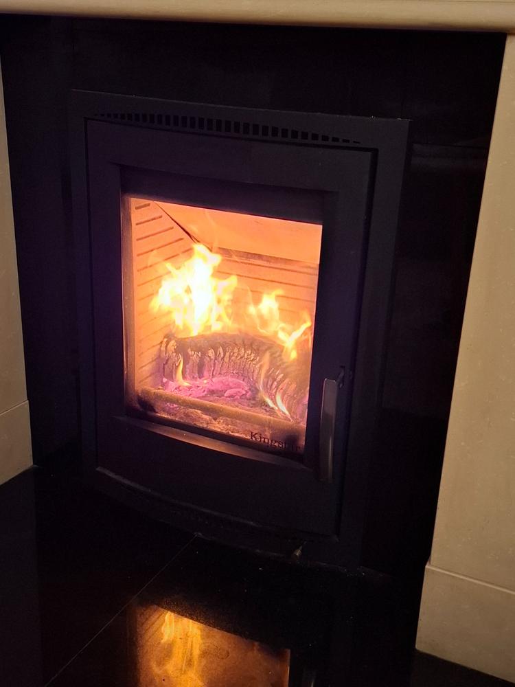 ECOFUEL™ EcoBriquettes - Customer Photo From Rosemarie Gately