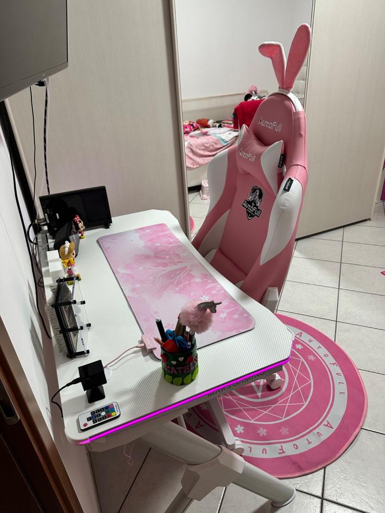 AutoFull C2 Pink Bunny Gaming Chair - Customer Photo From Matteo Mondello