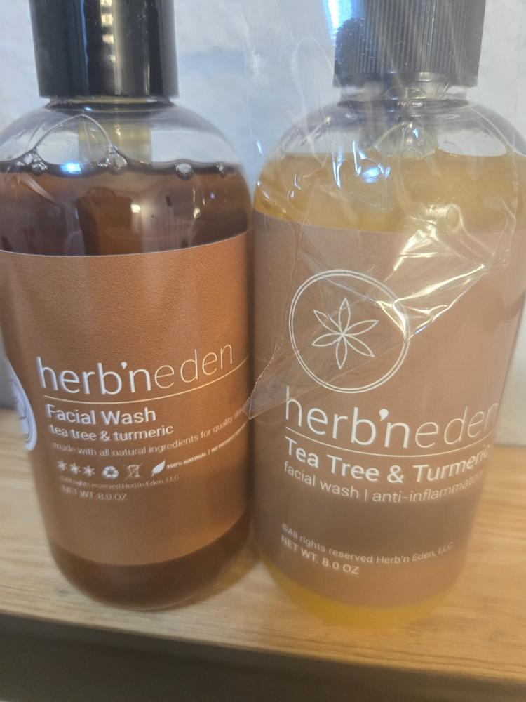 Tea Tree & Turmeric Facial Wash - Customer Photo From Rafael Barajas